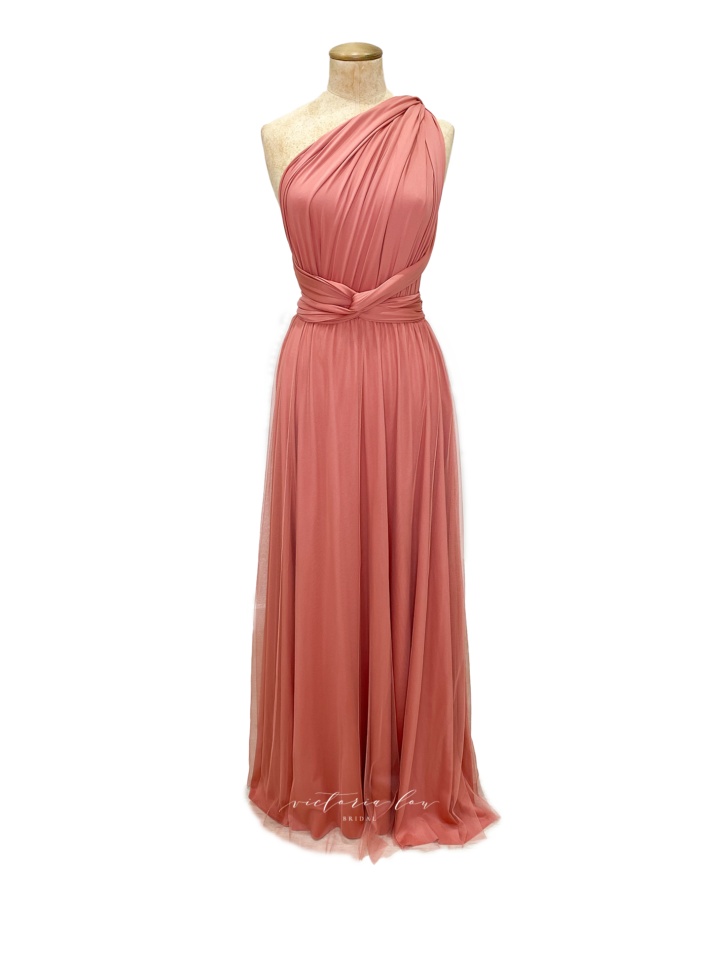 Matching Tie Swatch - Antique Pink Dress from Victoria Lou Bridal