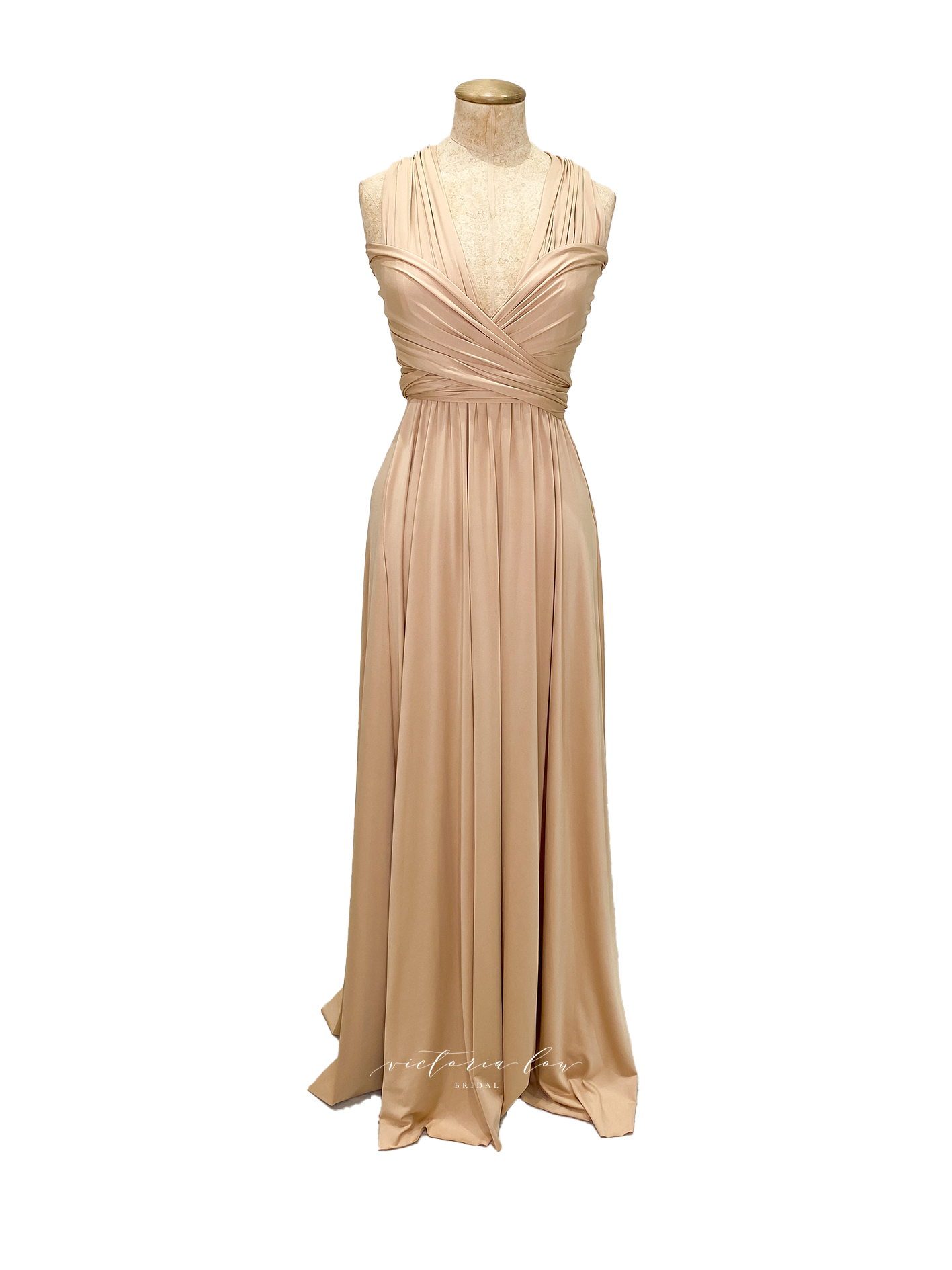 Matching Tie Swatch - Champagne Dress from Victoria Lou Bridal