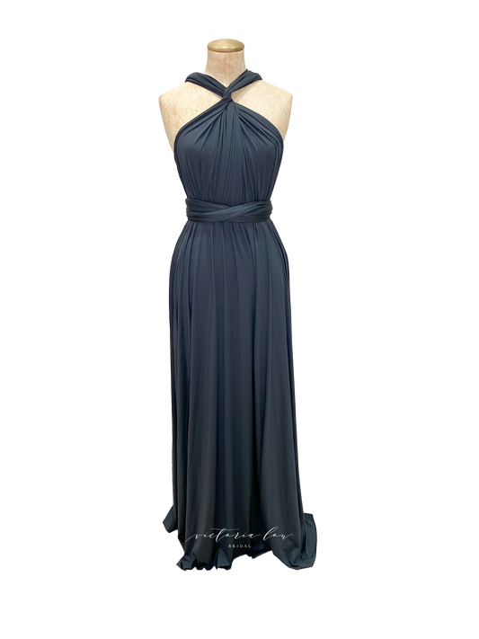 Matching Tie Swatch - Charcoal Dress from Victoria Lou Bridal