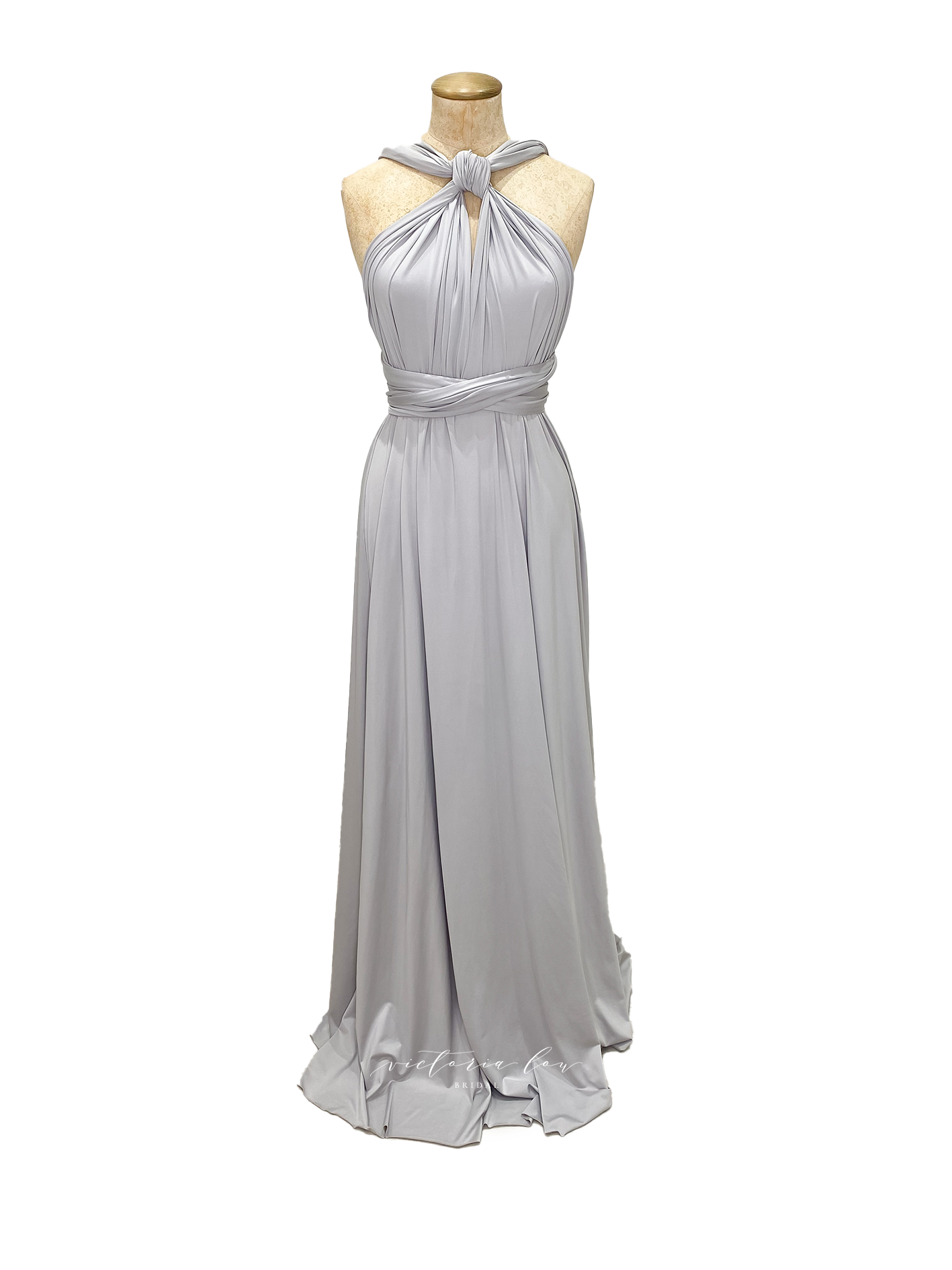Matching Tie Swatch - Dove Grey Dress from Victoria Lou Bridal