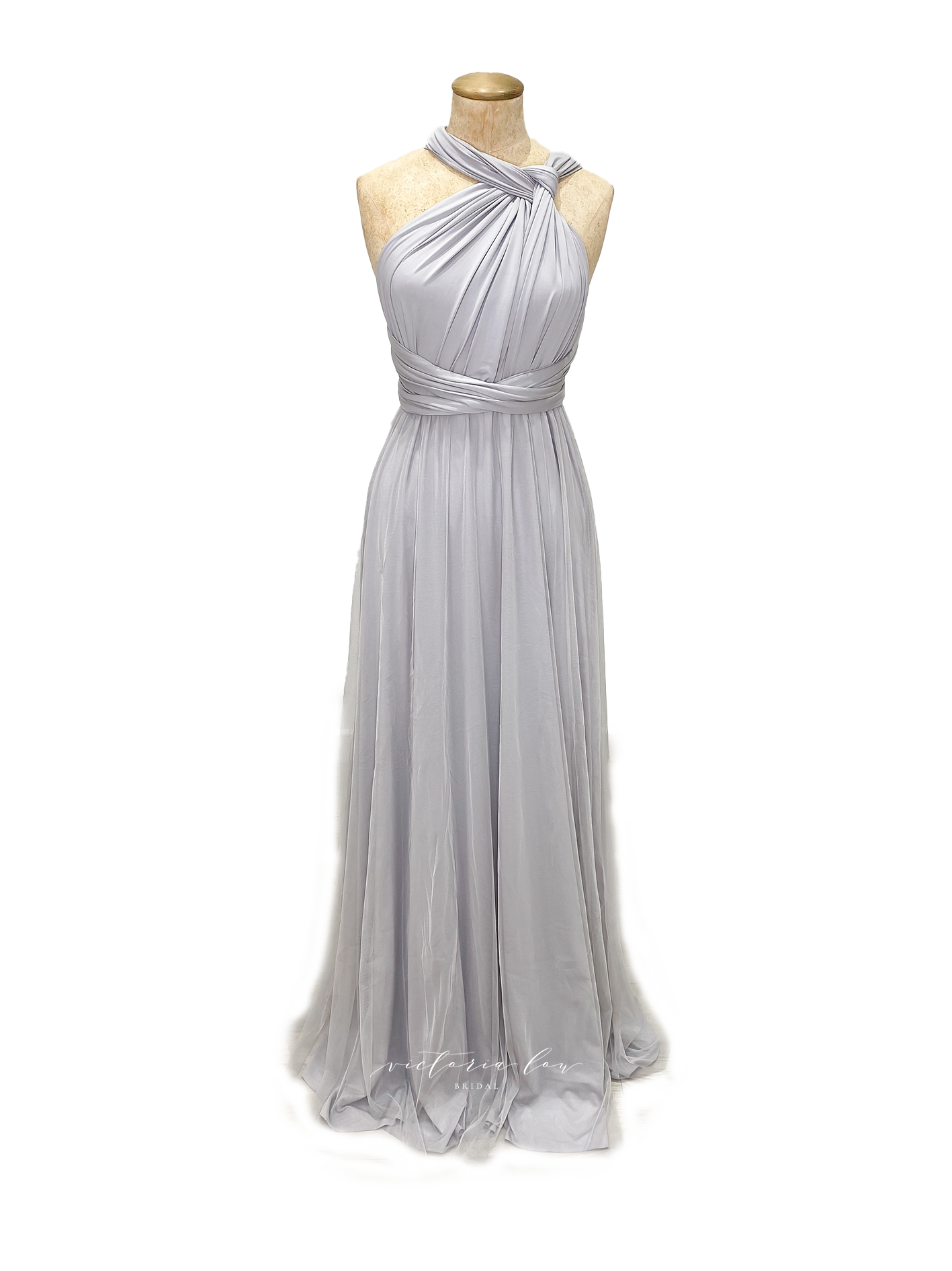 Matching Tie Swatch - Dove Grey Dress from Victoria Lou Bridal