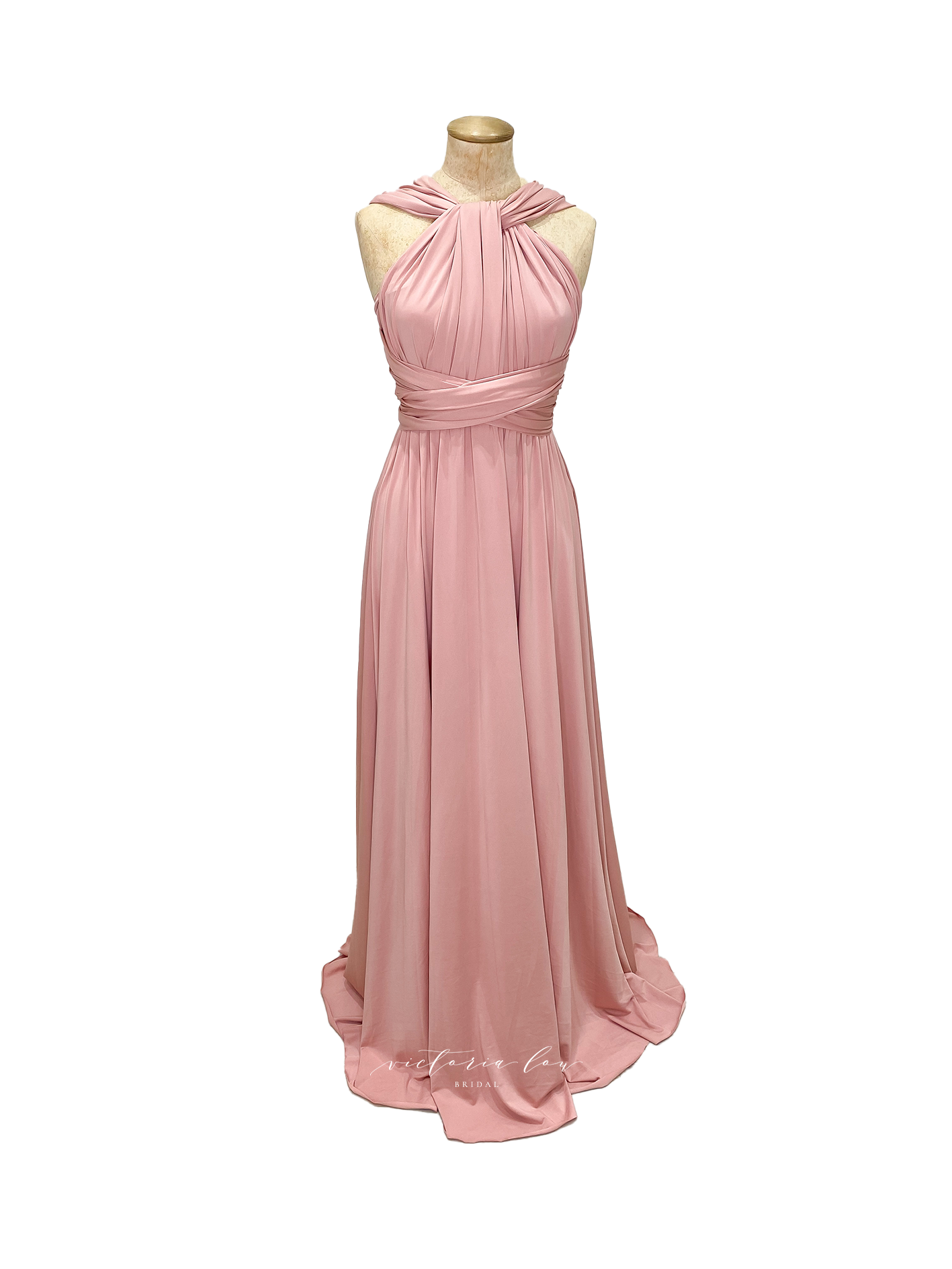 Matching Tie Swatch - Dusky Pink Dress from Victoria Lou Bridal