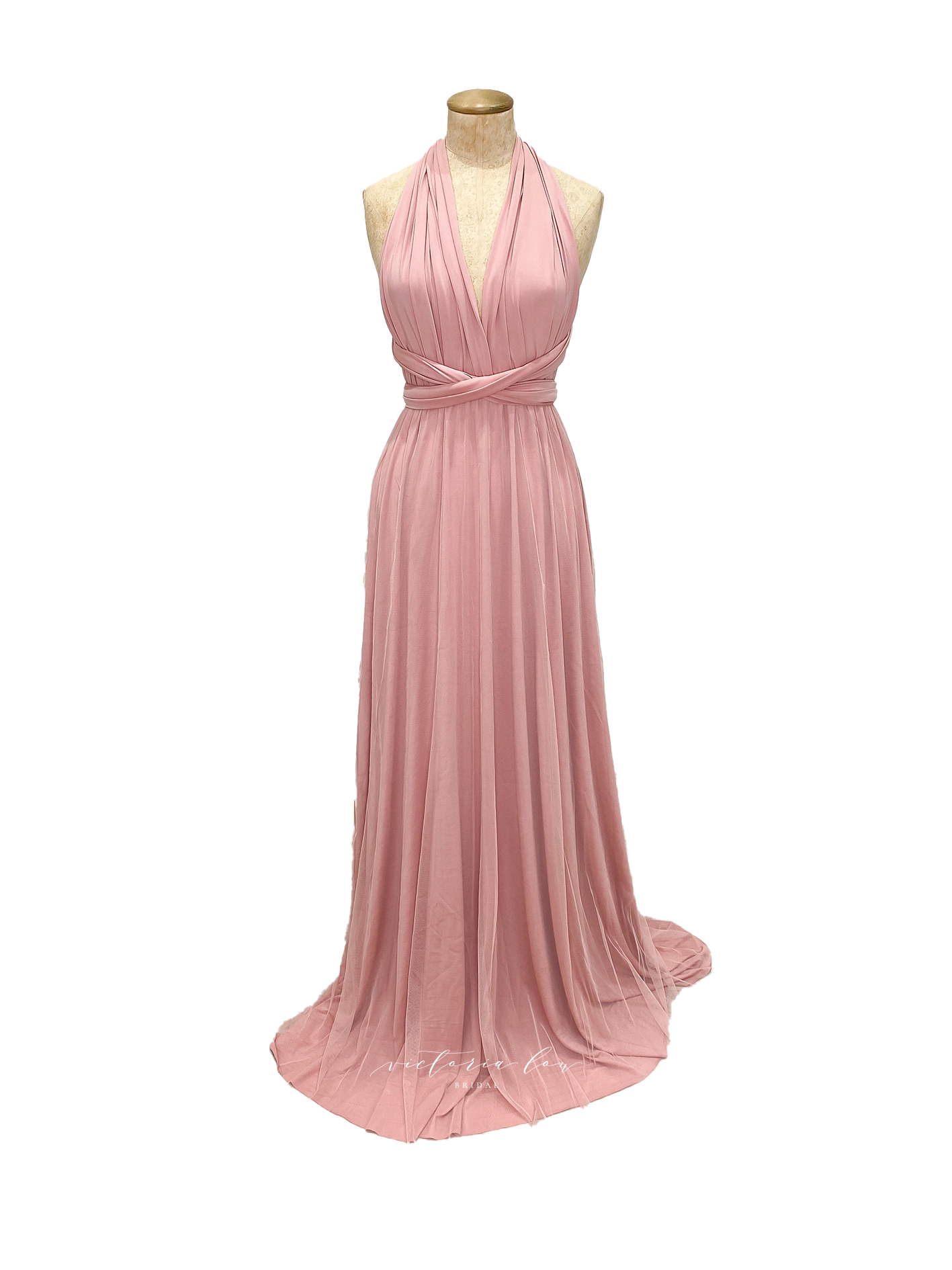 Matching Tie Swatch - Dusky Pink Dress from Victoria Lou Bridal