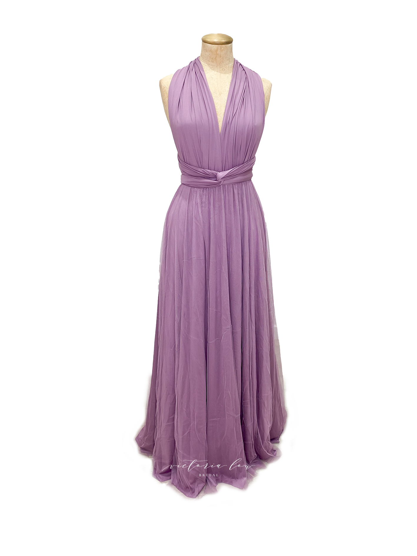 Matching Tie Swatch - Grape Dress from Victoria Lou Bridal
