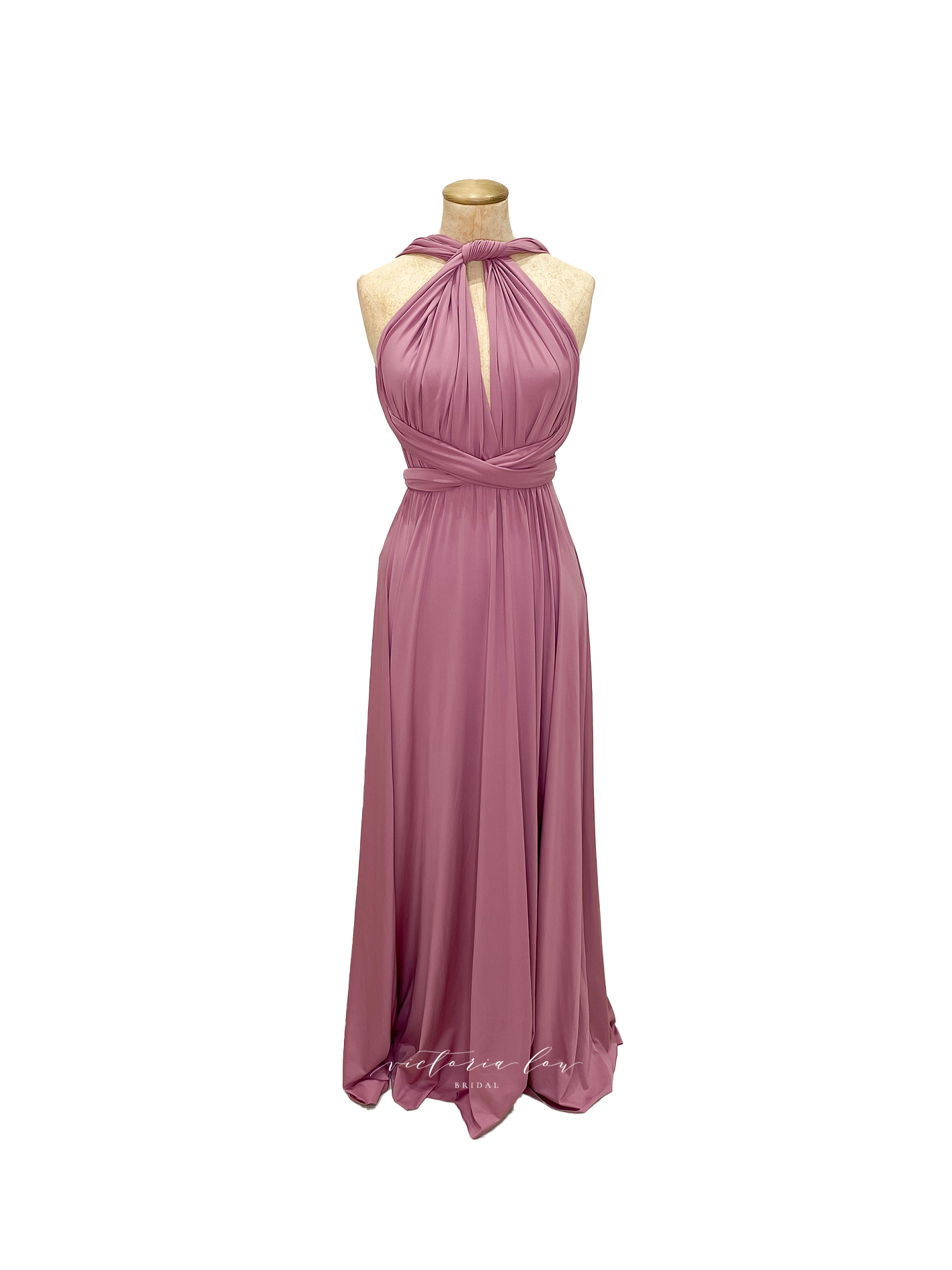 Matching Tie Swatch - Mauve Dress from Victoria Lou Bridal
