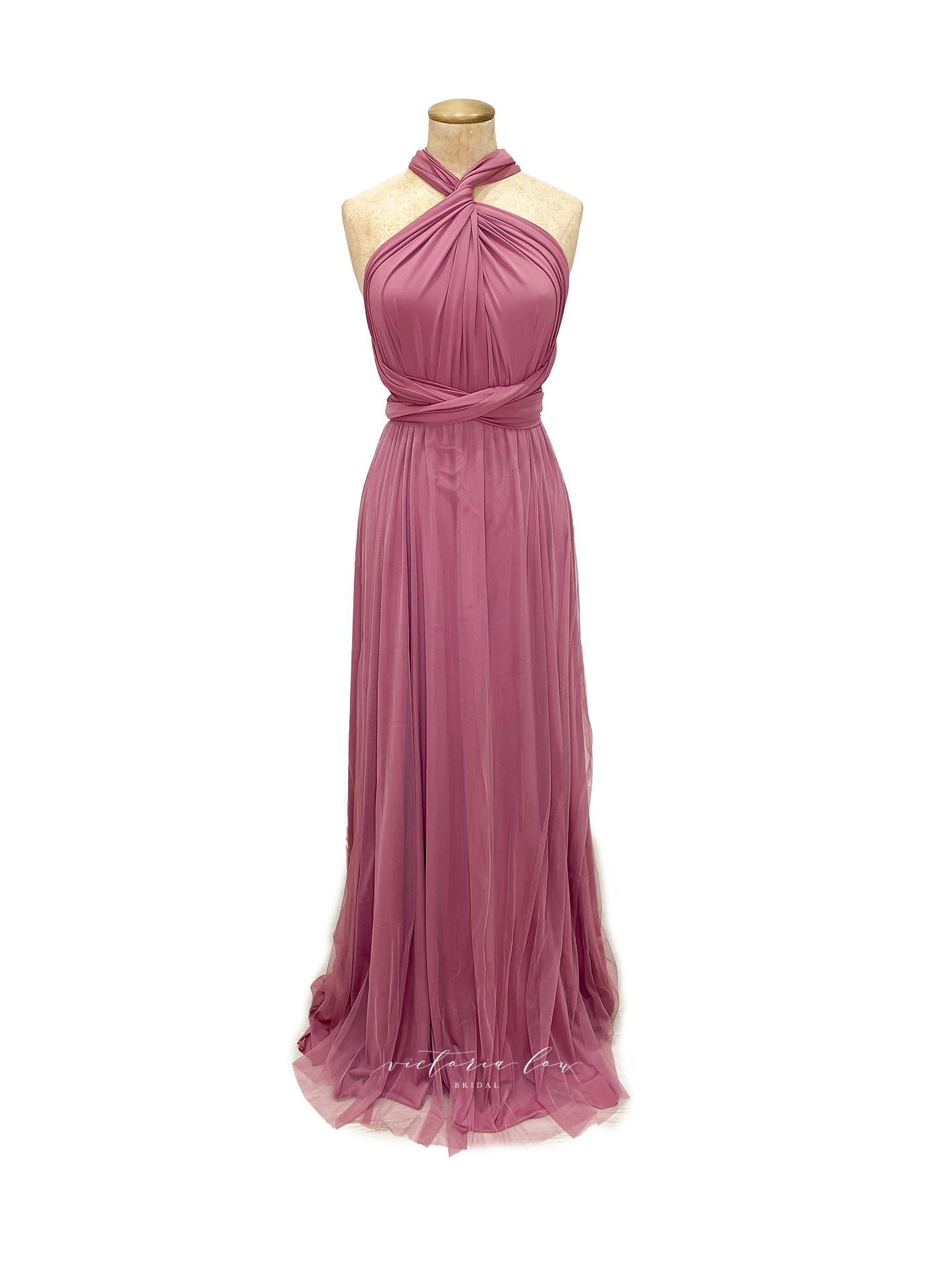 Matching Tie Swatch - Mauve Dress from Victoria Lou Bridal