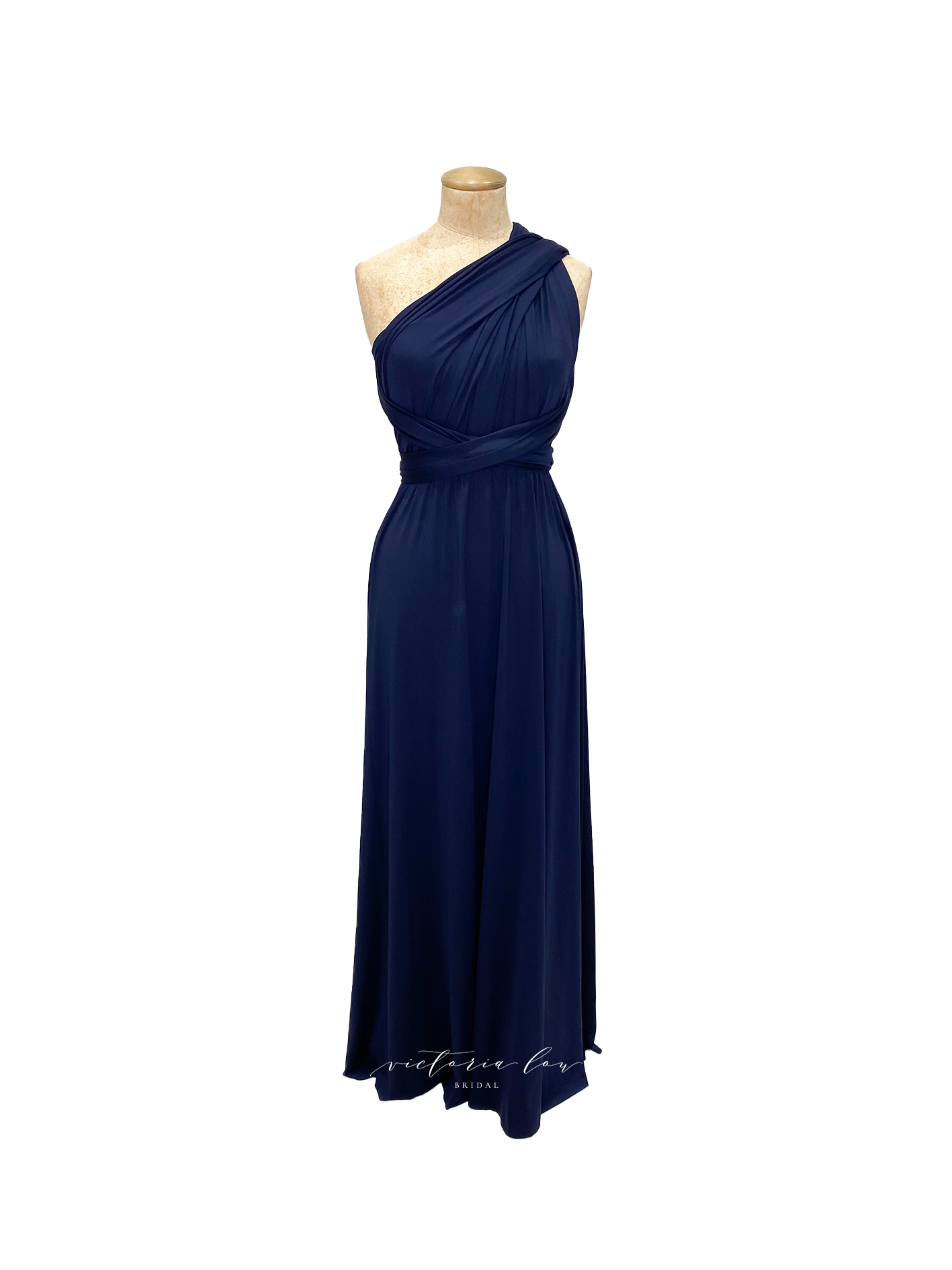 Matching Tie Swatch - Midnight Blue Dress from Victoria Lou Bridal