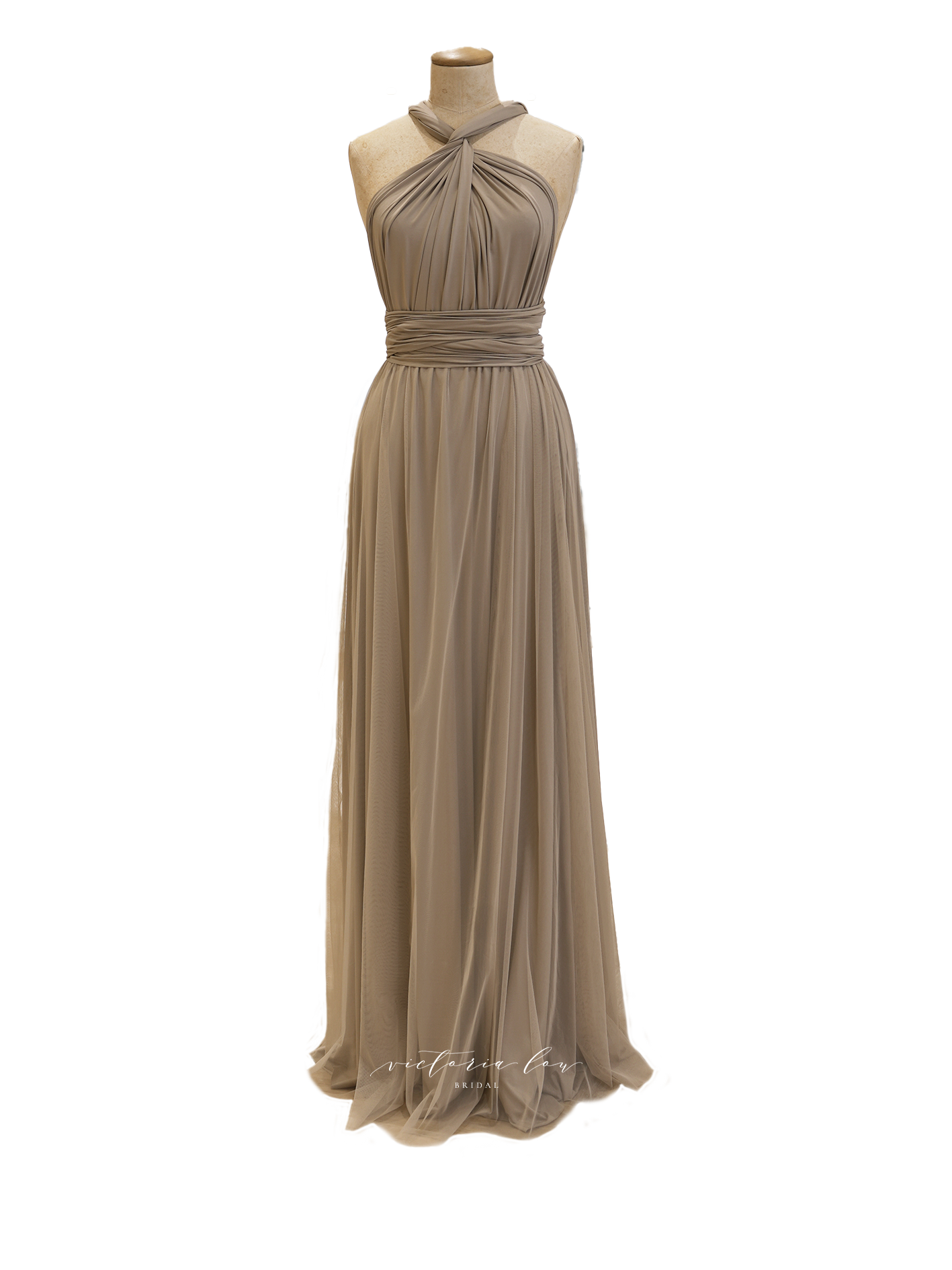 Matching Tie Swatch - Mink Dress from Victoria Lou Bridal