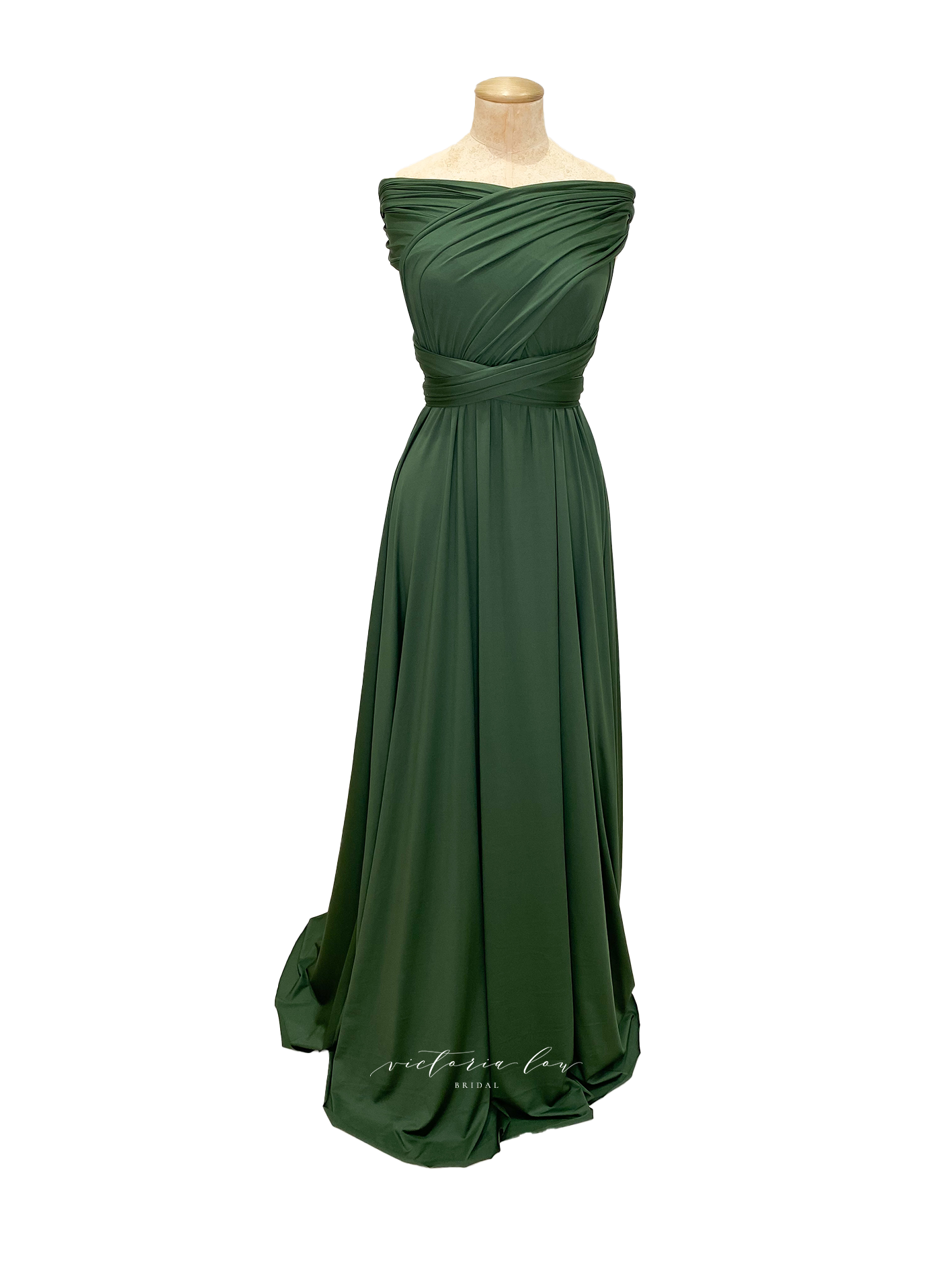 Matching Tie Swatch - Olive Green Dress from Victoria Lou Bridal