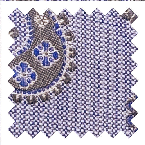 Violet Paisley Silk Wedding Swatch
