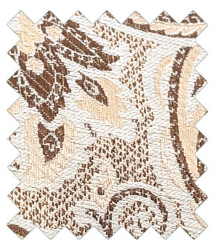 Walnut Baroque Paisley Wedding Tie Swatch