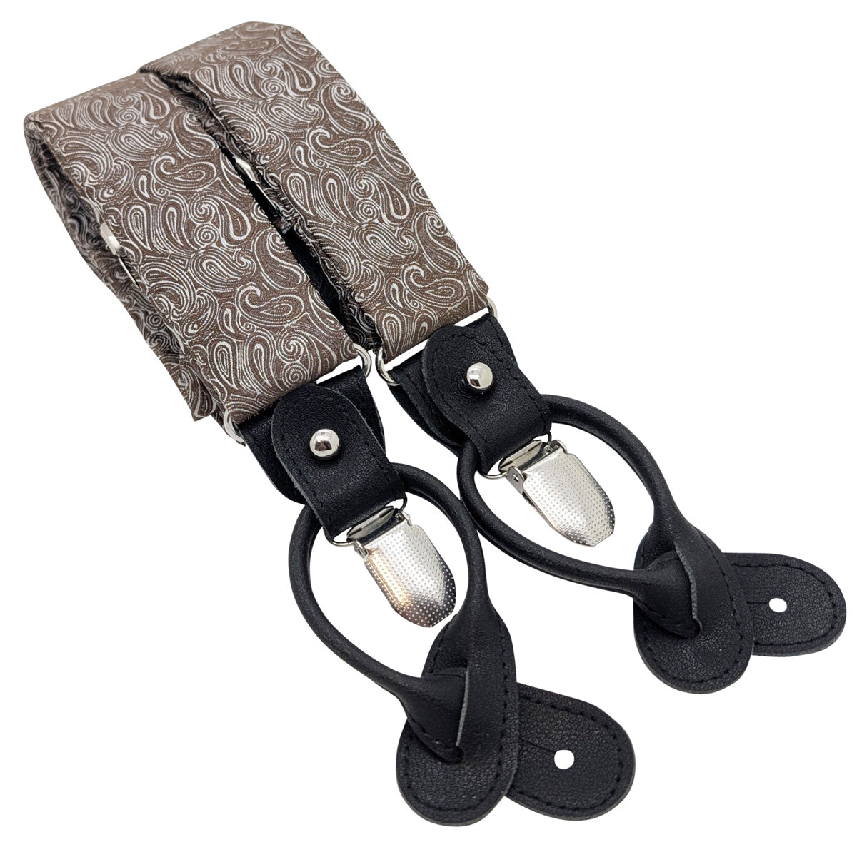Walnut Brown Paisley Wedding Braces
