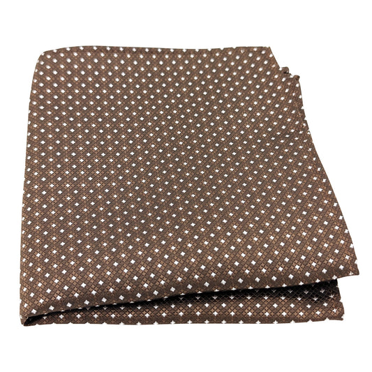Walnut Diamonds Pocket Square