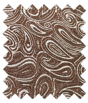 Walnut Paisley Wedding Tie Swatch