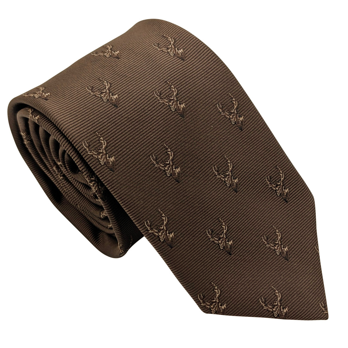 Walnut Stags Wedding Tie