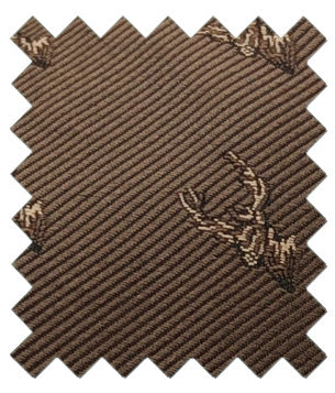 Walnut Stags Wedding Tie Swatch