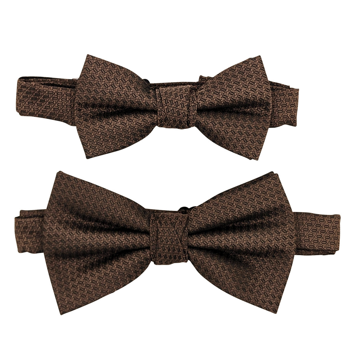 Walnut Woven Bow Tie andkids bow tie comparison