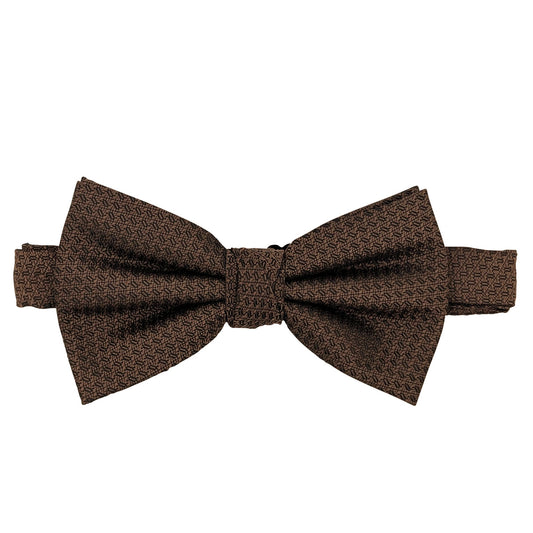 Walnut Woven Bow Tie with adjustable neckstrap