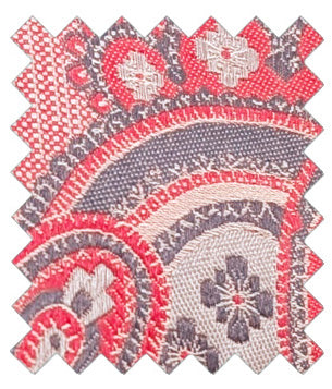 Watermelon-Paisley-Silk-Wedding-Tie-Swatch