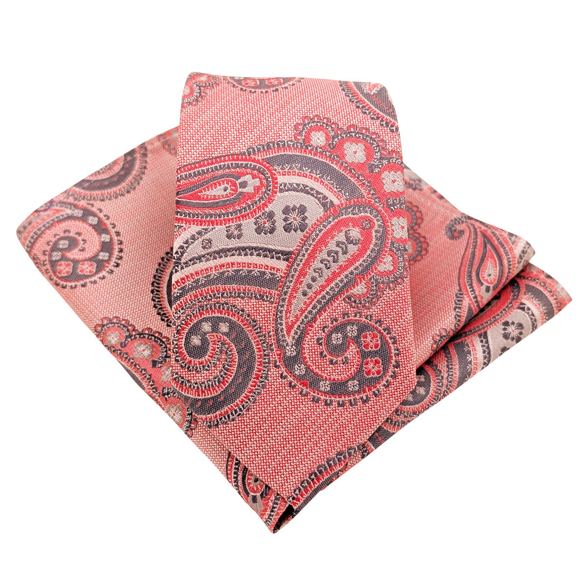 Watermelon-Paisley-Silk-Wedding-Tie-and-Pocket-Square
