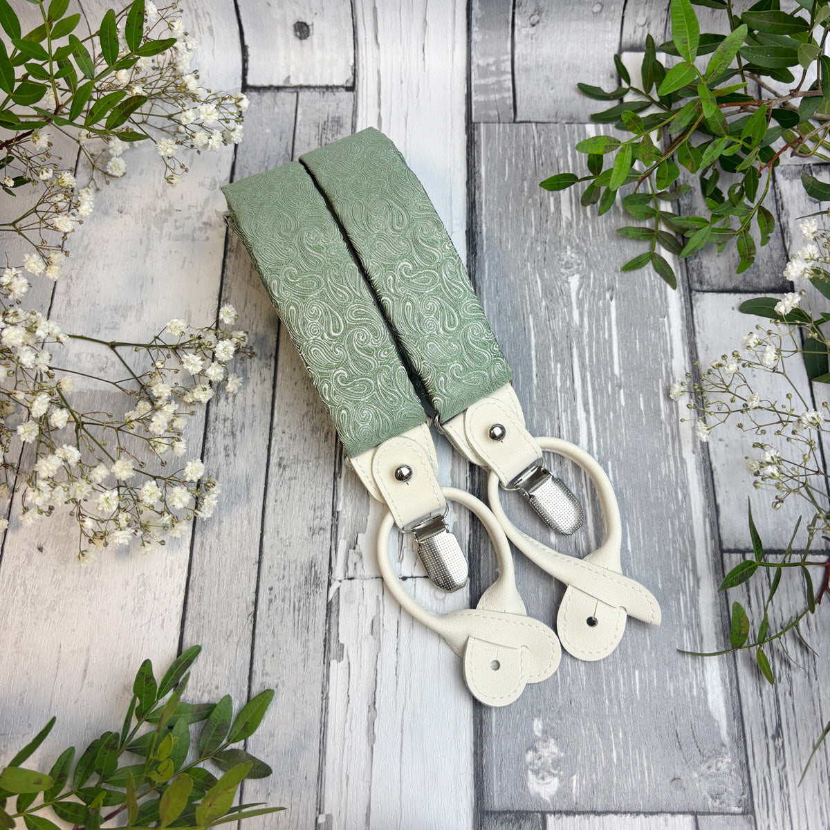 Wild Sage Paisley Braces