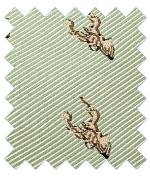 Wild Sage Stags Wedding Tie Swatch
