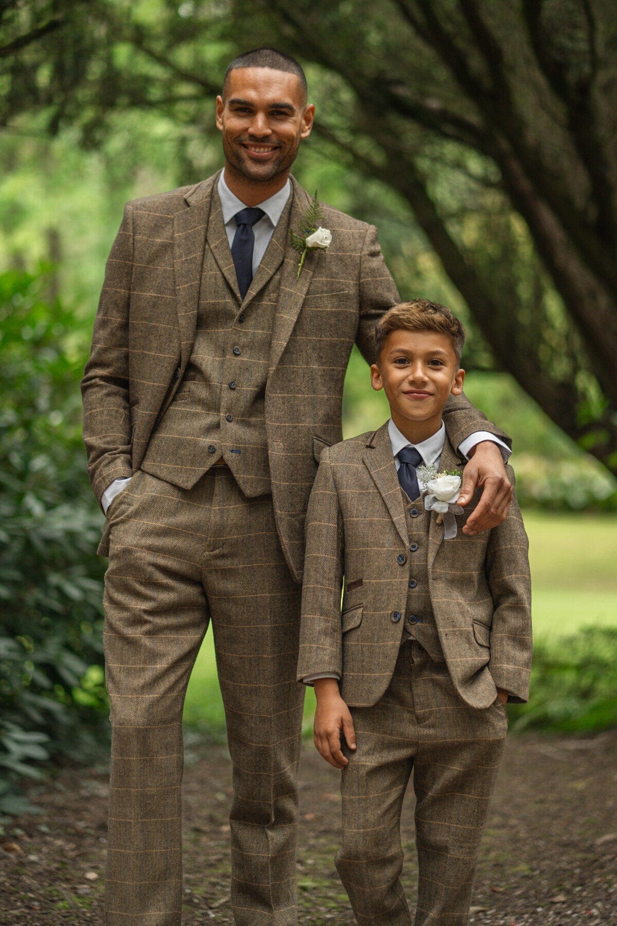 Albert Brown Tweed Trousers - Trousers - 