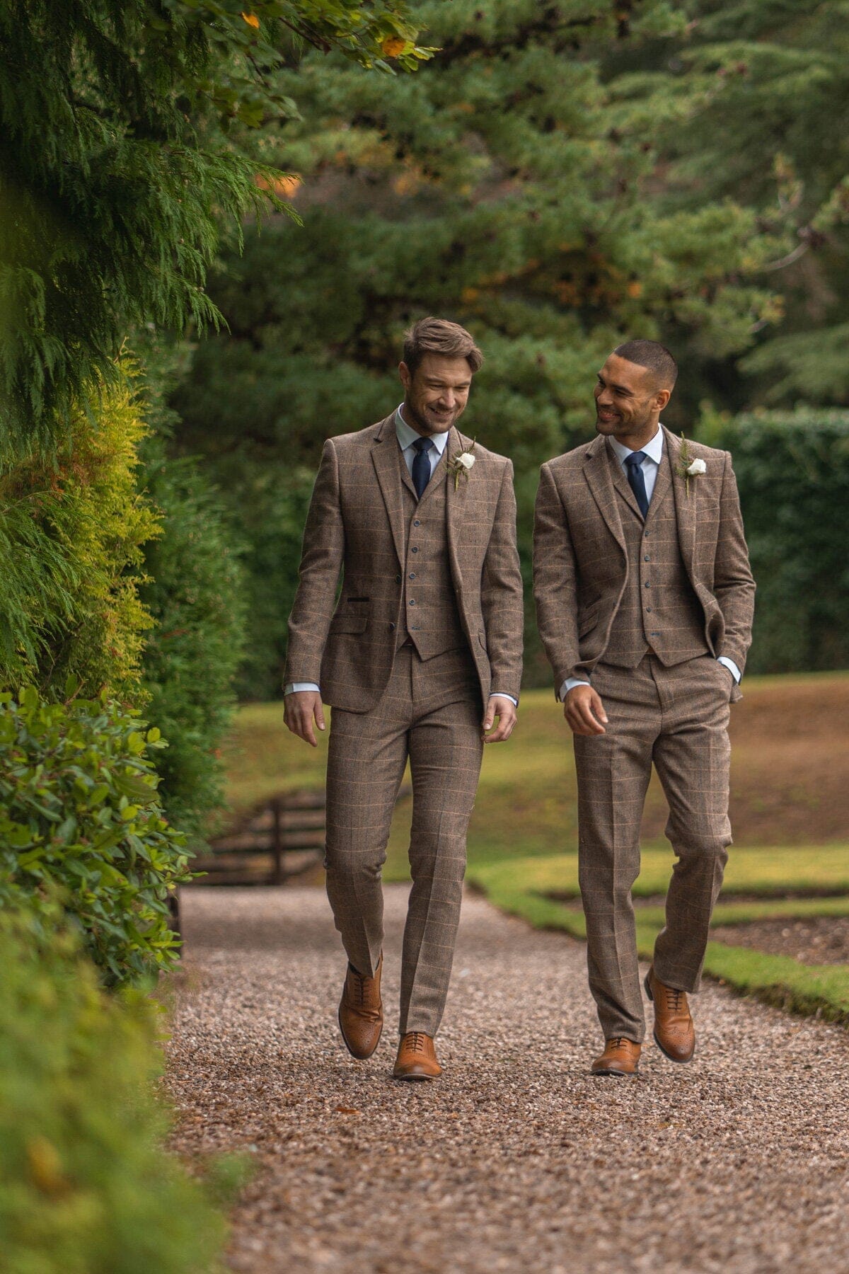 Albert Brown Tweed Trousers - Trousers - 
