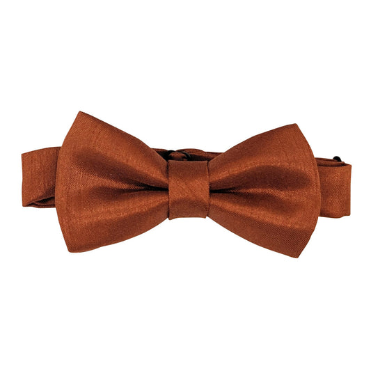Russet Shantung Boys Bow Ties