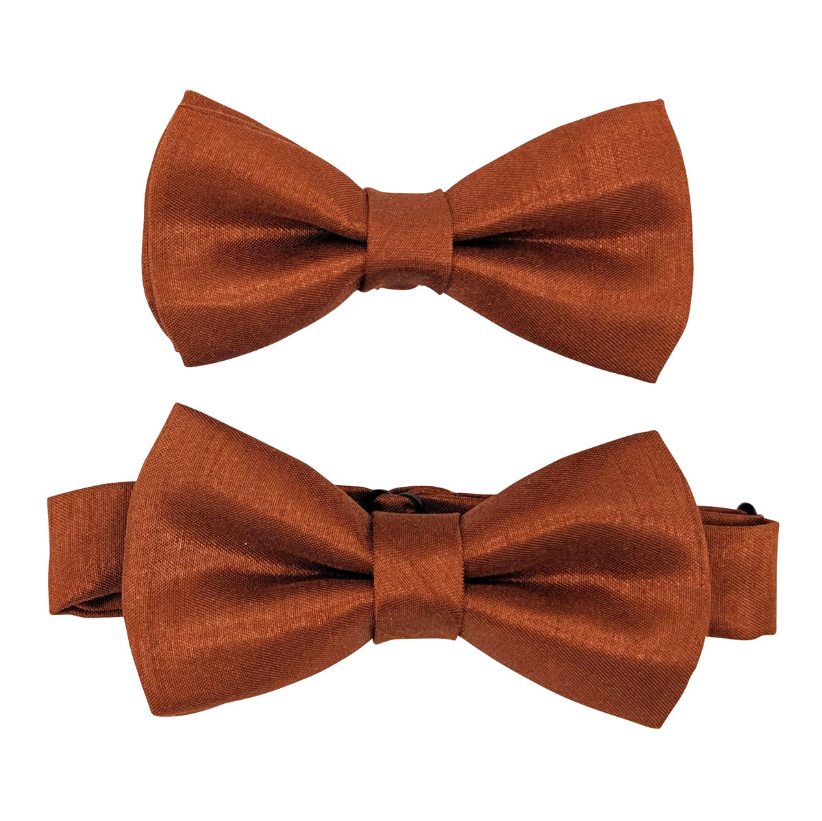 Russet Shantung Boys Bow Ties