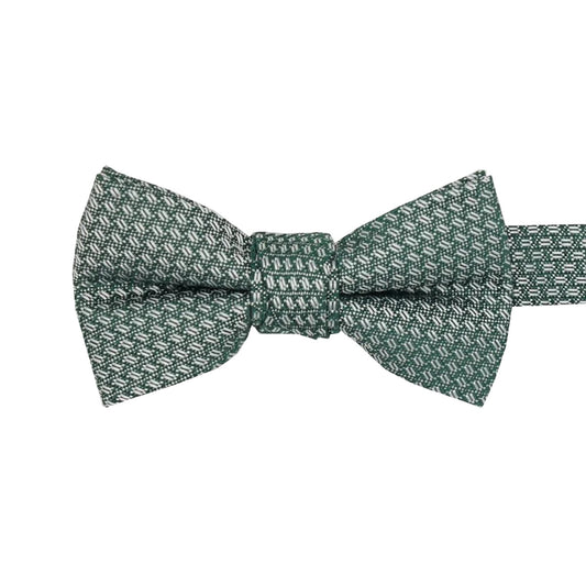 Dark Green Woven Boys Bow Ties