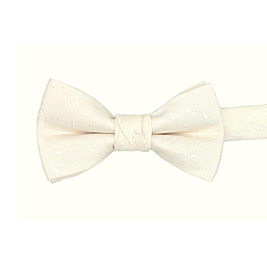Neat Ivory Leaves Boys Bow Ties