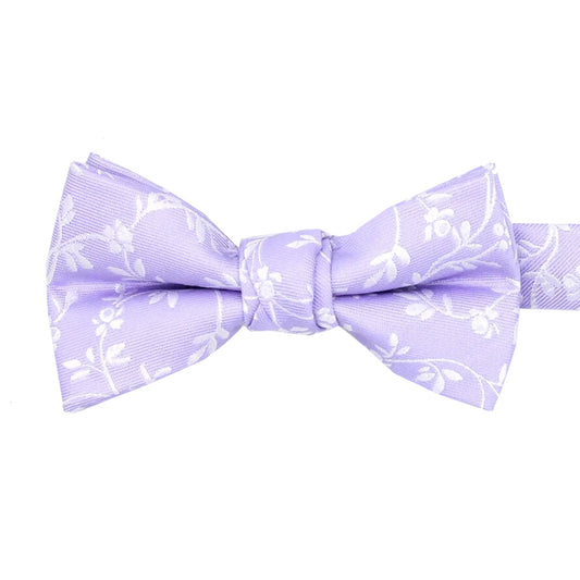 Cool Lilac Leaves Boys Bow Ties