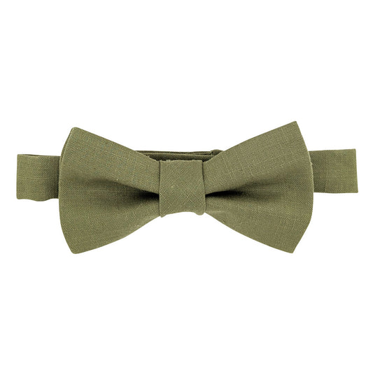 Khaki Cotton Boys Bow Ties