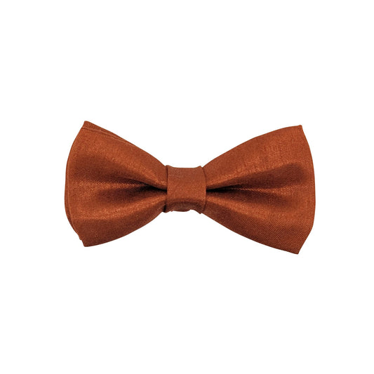 Russet Shantung Hair Bow