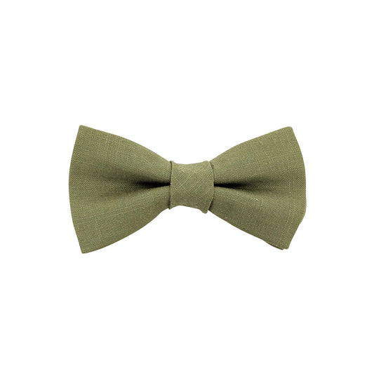 Khaki Cotton Hair Bow