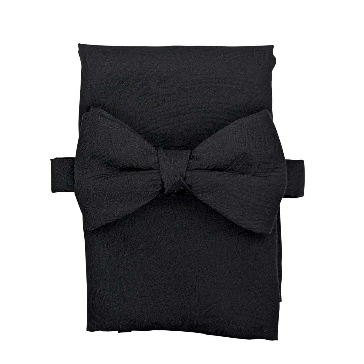 Black Paisley Silk Handkerchief - Handkerchiefs - 