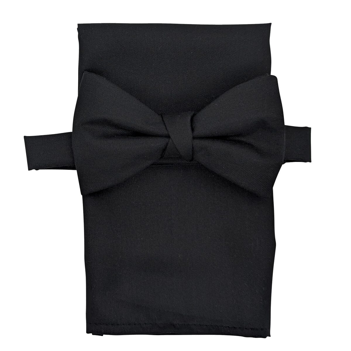 Black Silk Twill Handkerchief - Handkerchiefs - 