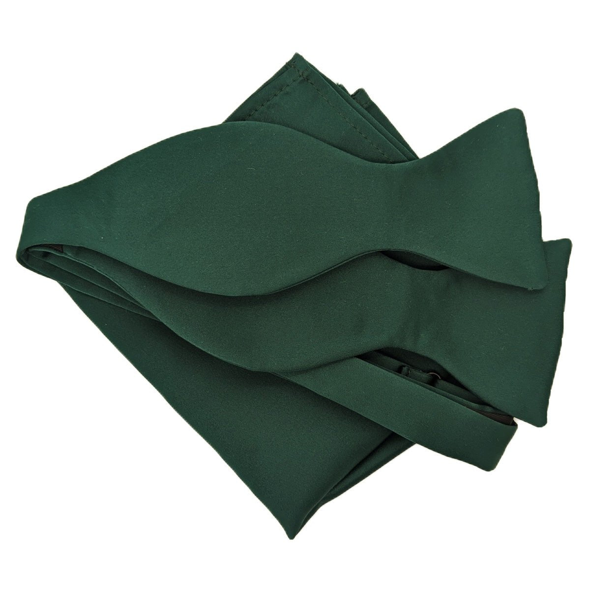 Bottle Green Bow Tie - Wedding Bow Tie - Self - Tie - Add Pocket Square - Save £1.00 - Swagger & Swoon
