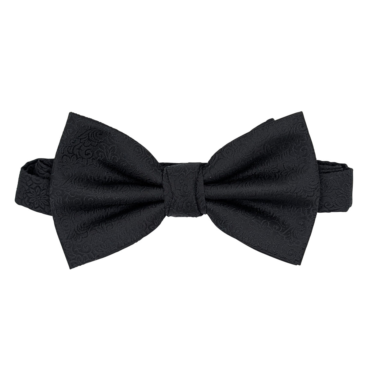 Black Floral Bow Tie