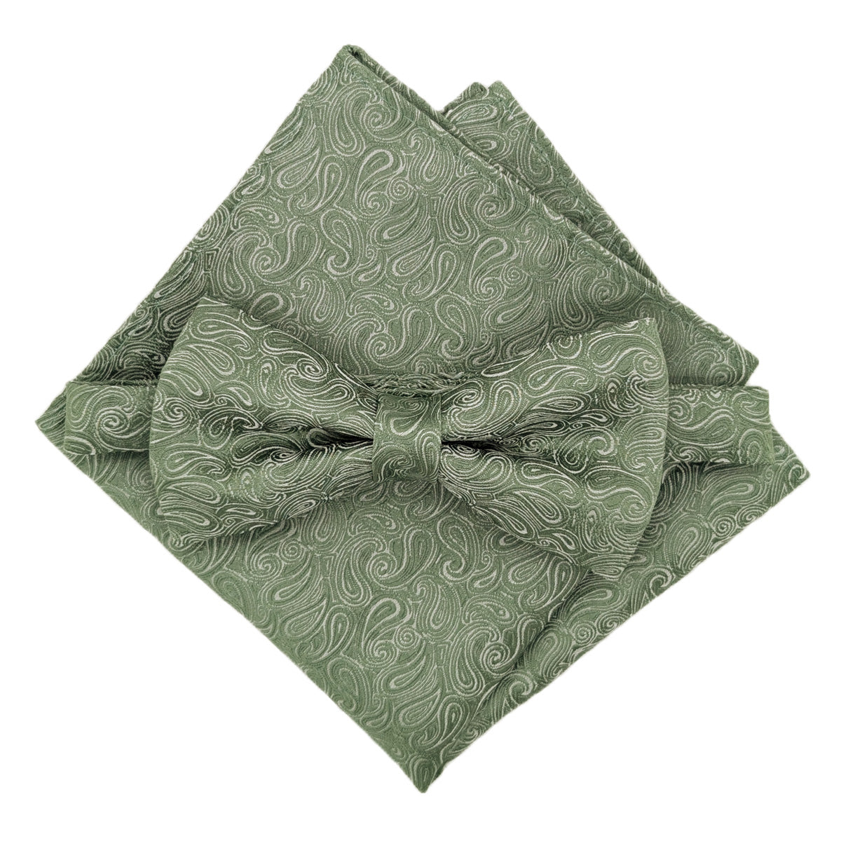 Wild Sage Paisley Pocket Square