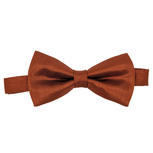 Russet Shantung Bow Tie
