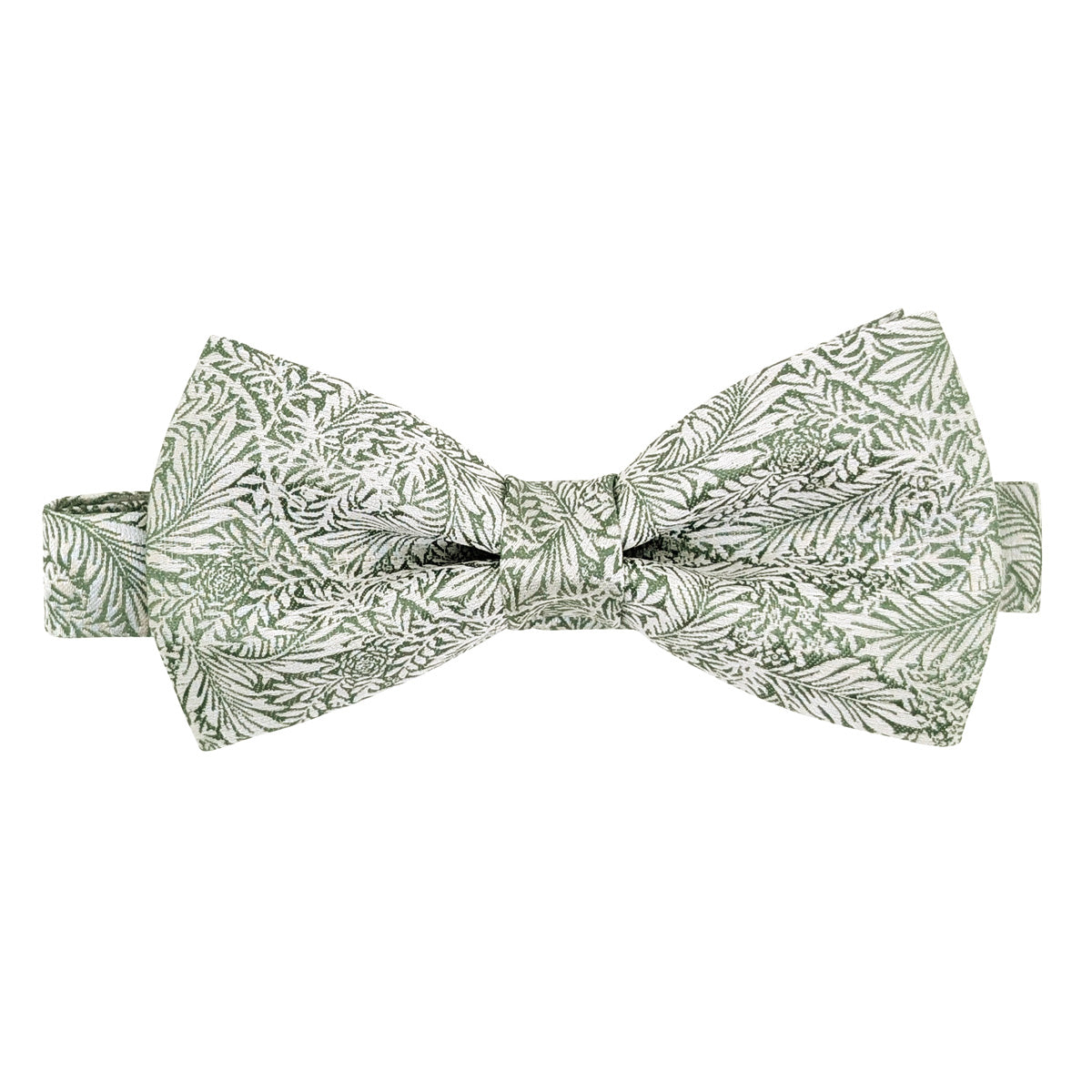 Sage & Silver Leaves Bow Ties