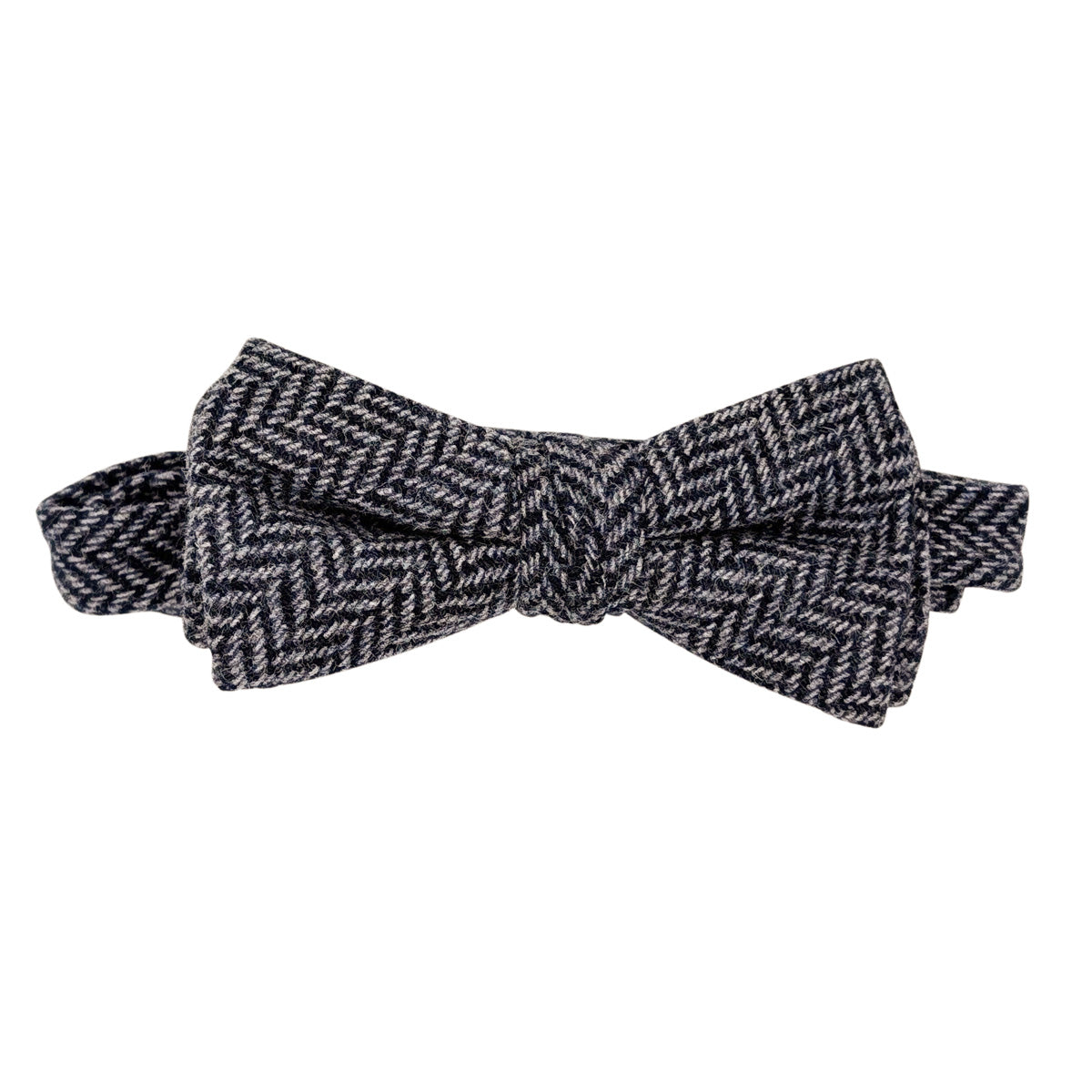 Airforce Herringbone Tweed Wedding Bow Tie