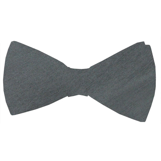 Slate Shantung Bow Tie