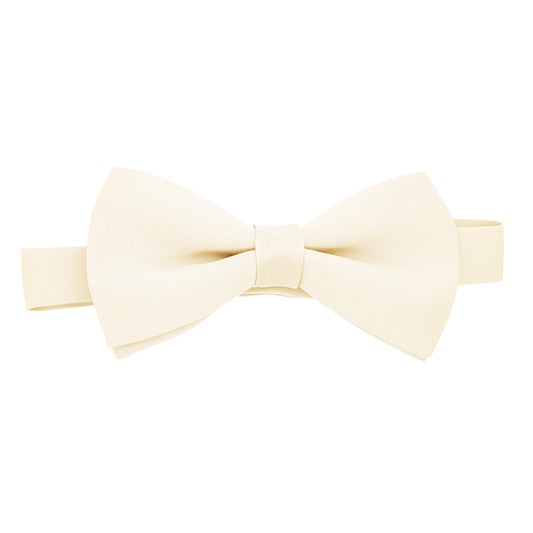 Vanilla Suede Bow Tie
