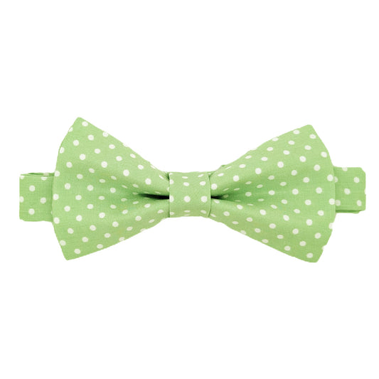 Pistachio Spot Boys Bow Ties