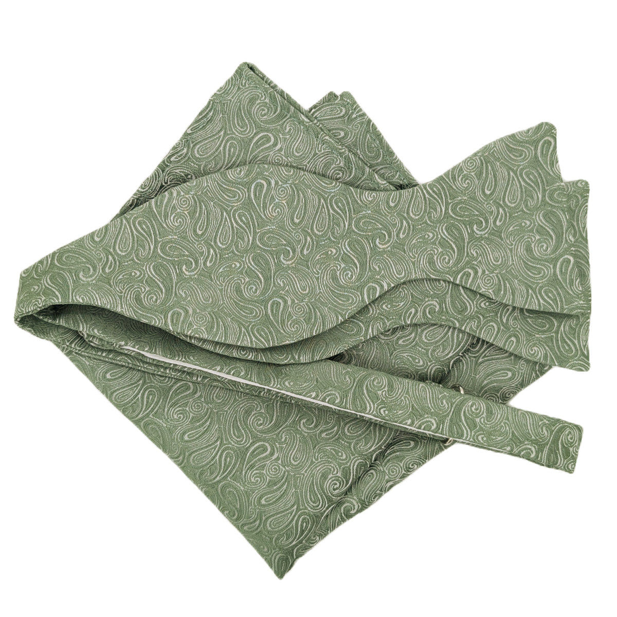 Wild Sage Paisley Bow Tie