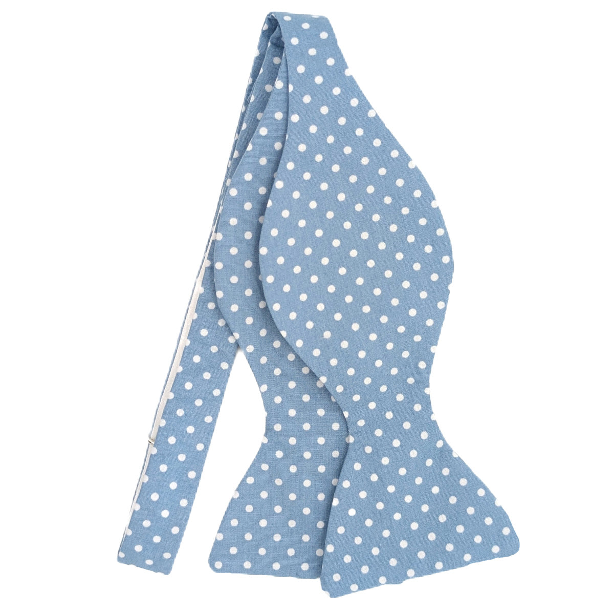 Mid Blue Spot Bow Tie