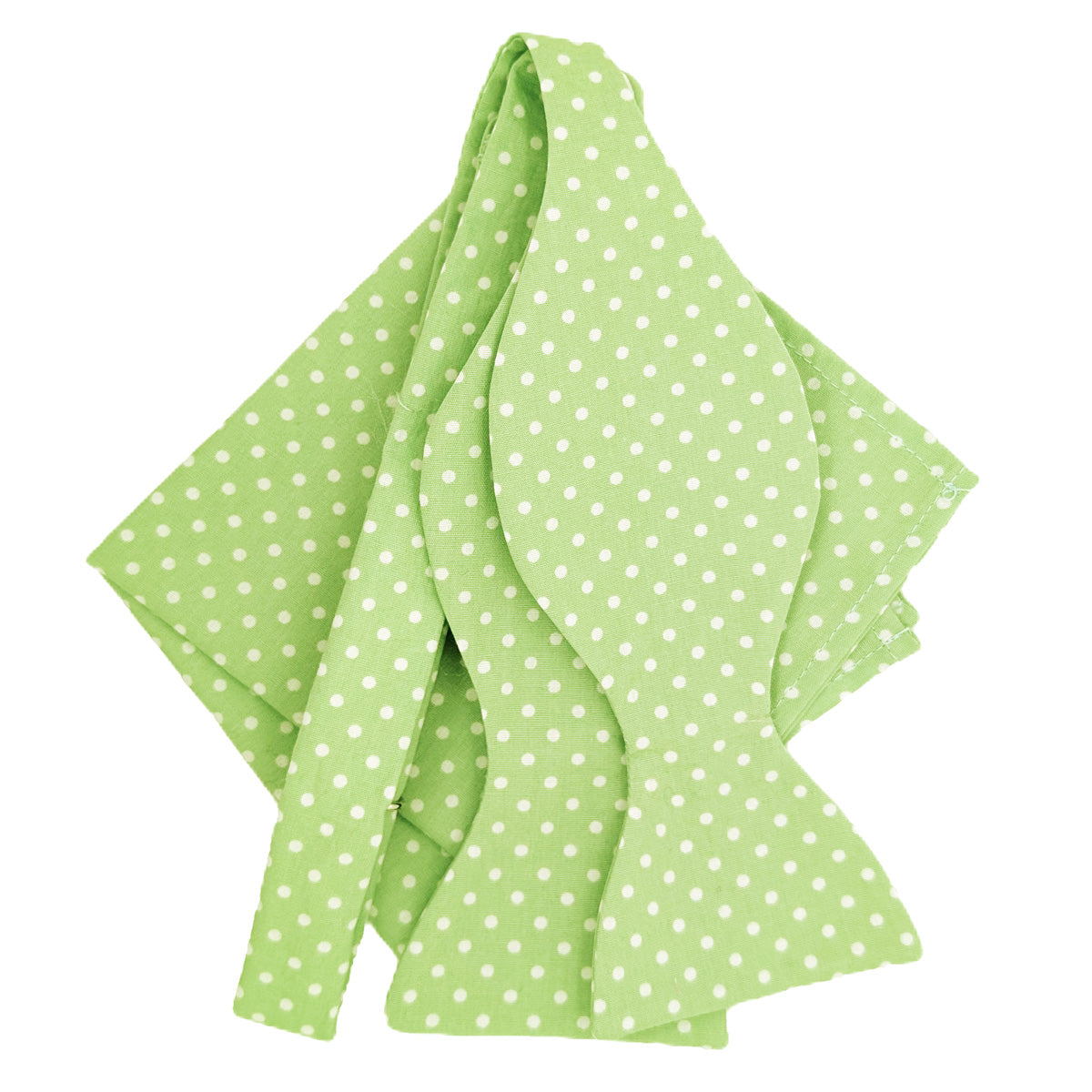 Pistachio Spot Bow Tie